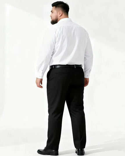 Plus Size 11XL 10XL Men's Long Sleeve Formal Shirt - Work & Party Ready