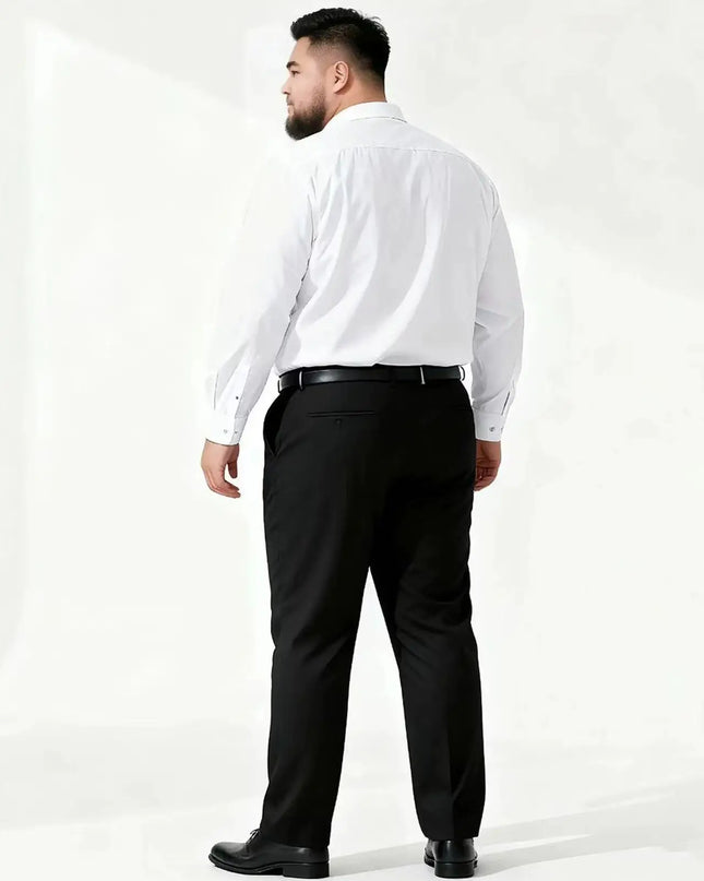 Plus Size 11XL 10XL Men's Long Sleeve Formal Shirt - Work & Party Ready