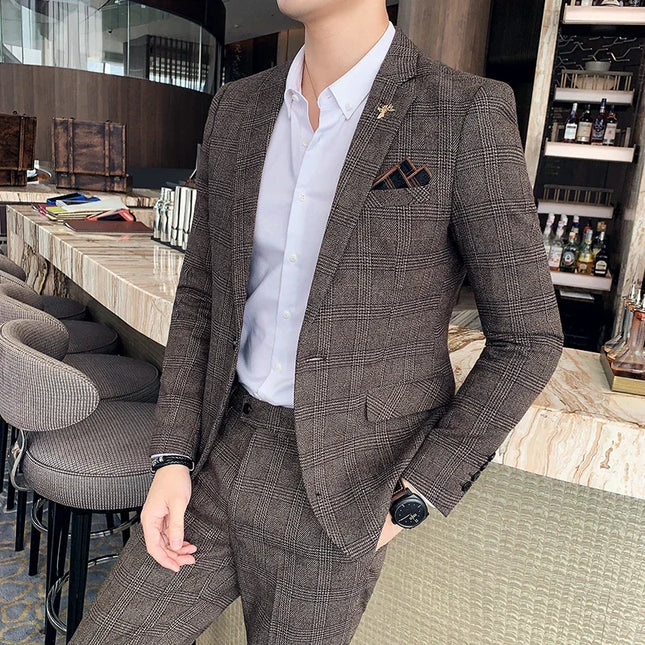 Plus Size 7XL Men's Linen Blazer - Italian Style for Office & Weddings