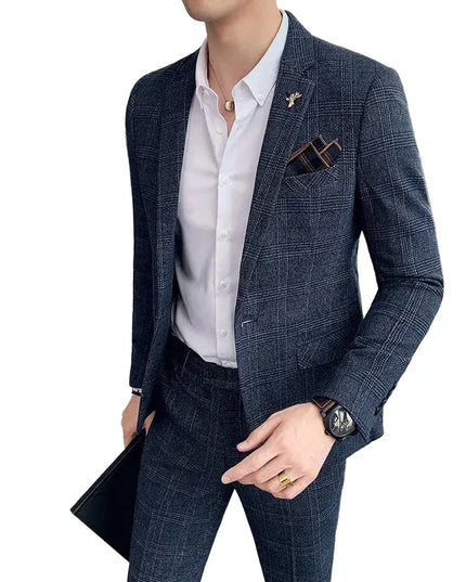 Plus Size 7XL Men's Linen Blazer - Italian Style for Office & Weddings
