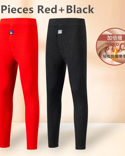 Plus Size Men's 8XL Thermal Underwear - Soft Warm Winter Pants