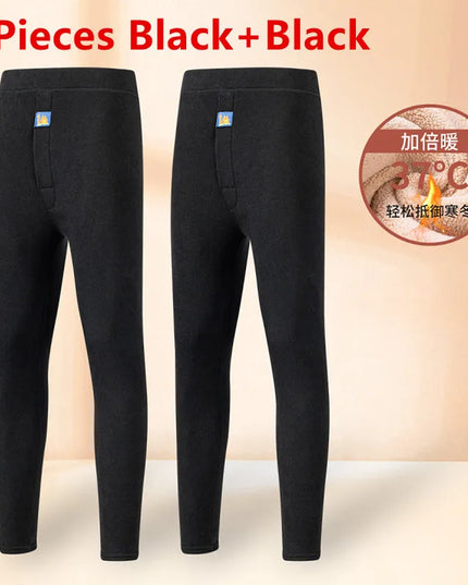 Plus Size Men's 8XL Thermal Underwear - Soft Warm Winter Pants