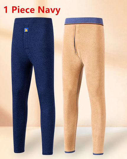 Plus Size Men's 8XL Thermal Underwear - Soft Warm Winter Pants