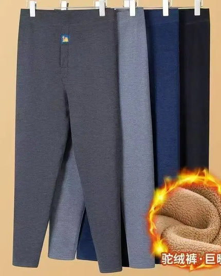Plus Size Men's 8XL Thermal Underwear - Soft Warm Winter Pants