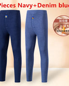 Navy And Denim Blue / 7XL