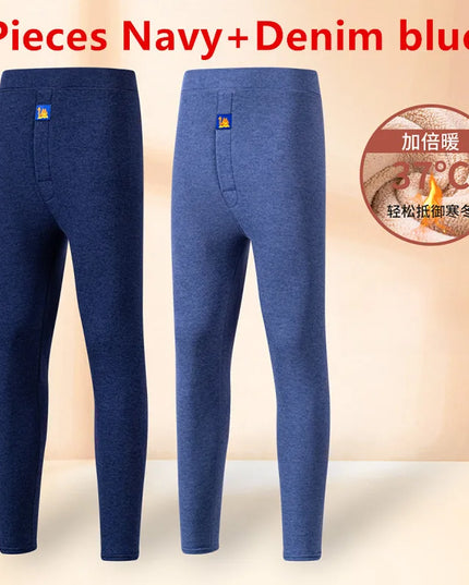 Plus Size Men's 8XL Thermal Underwear - Soft Warm Winter Pants
