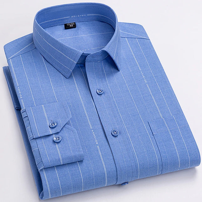 Plus Size Men’s Long Sleeve Shirts - 5XL to 7XL Casual Comfort