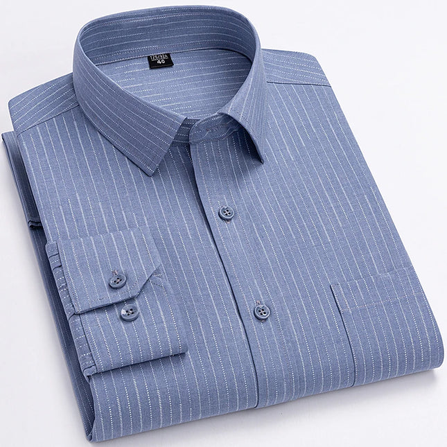 Plus Size Men’s Long Sleeve Shirts - 5XL to 7XL Casual Comfort