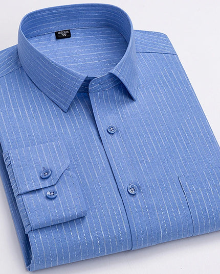 Plus Size Men’s Long Sleeve Shirts - 5XL to 7XL Casual Comfort