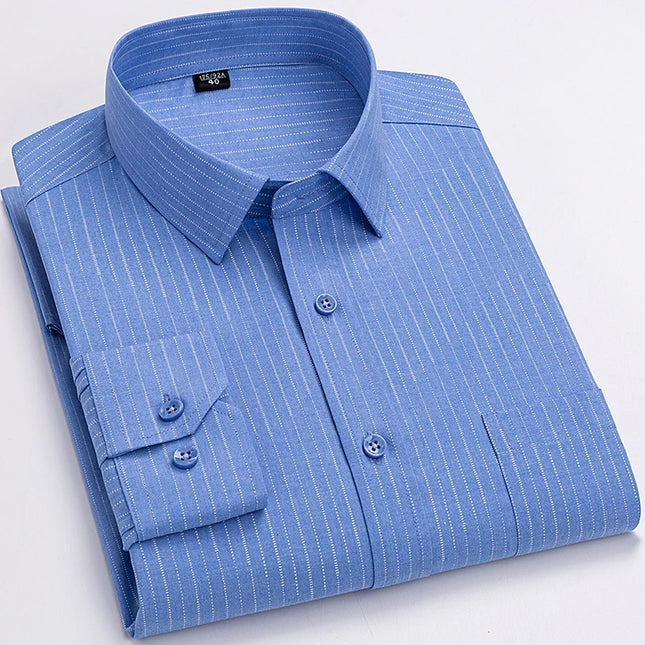 Plus Size Men’s Long Sleeve Shirts - 5XL to 7XL Casual Comfort