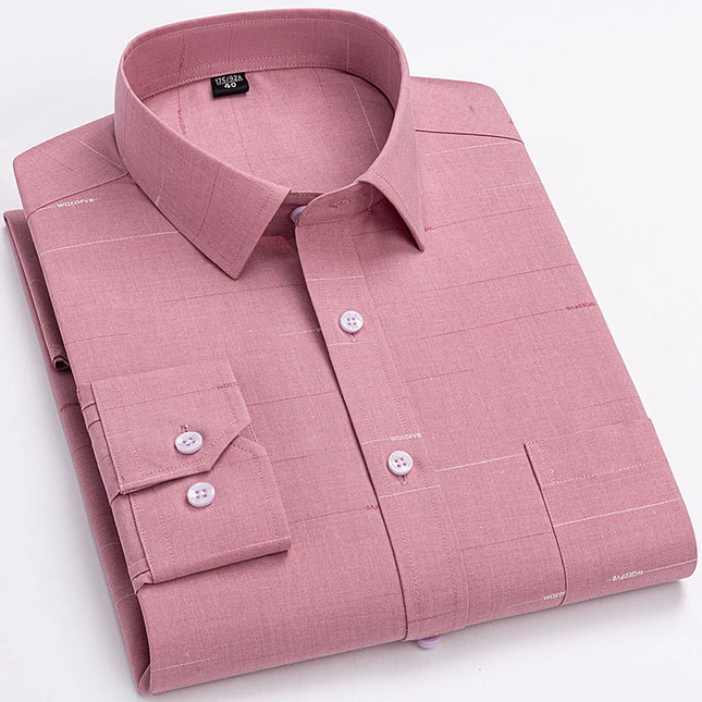 Plus Size Men’s Long Sleeve Shirts - 5XL to 7XL Casual Comfort
