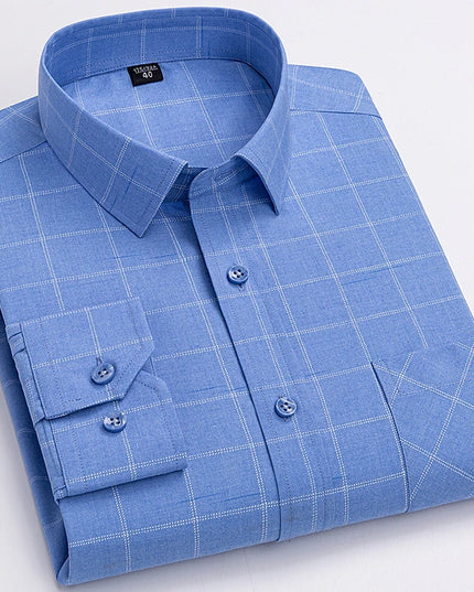 Plus Size Men’s Long Sleeve Shirts - 5XL to 7XL Casual Comfort