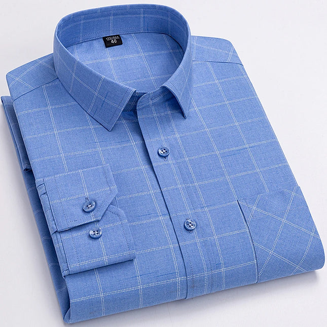 Plus Size Men’s Long Sleeve Shirts - 5XL to 7XL Casual Comfort
