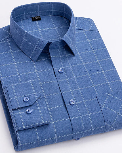 Plus Size Men’s Long Sleeve Shirts - 5XL to 7XL Casual Comfort