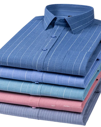 Plus Size Men’s Long Sleeve Shirts - 5XL to 7XL Casual Comfort
