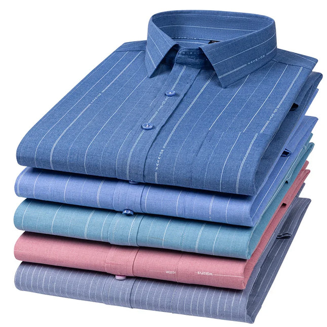 Plus Size Men’s Long Sleeve Shirts - 5XL to 7XL Casual Comfort