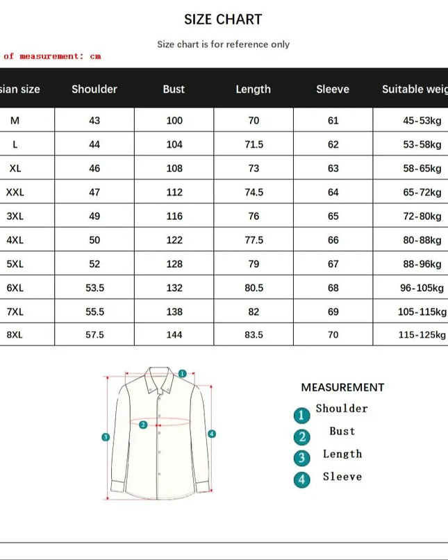 Plus Size Slim Fit Business Shirt - Classic White Long Sleeve