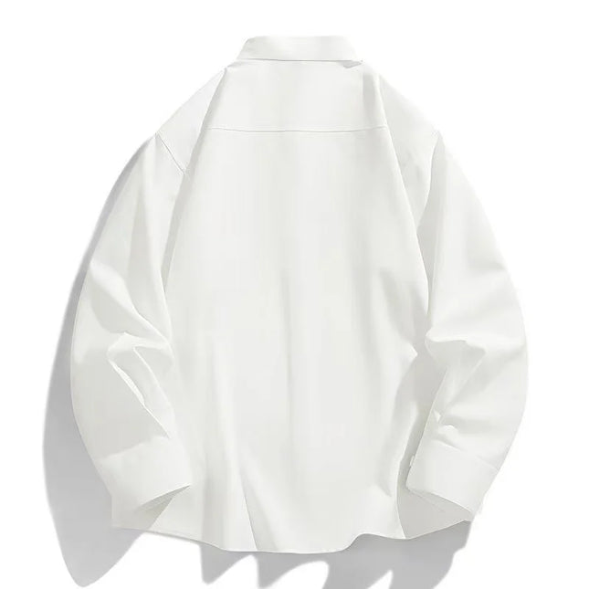 Premium 100% Cotton Long Sleeve Shirt - Men's Autumn Tang Suit