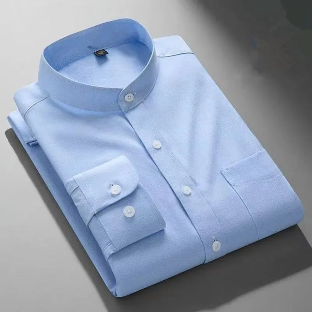 Premium 100% Cotton Long Sleeve Shirt - Men's Autumn Tang Suit