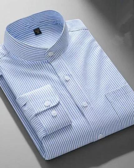 Premium 100% Cotton Long Sleeve Shirt - Men's Autumn Tang Suit