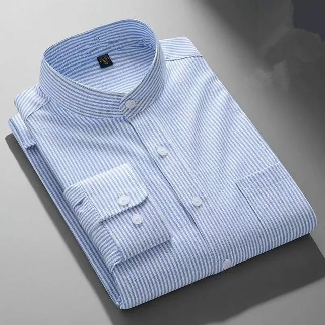 Premium 100% Cotton Long Sleeve Shirt - Men's Autumn Tang Suit