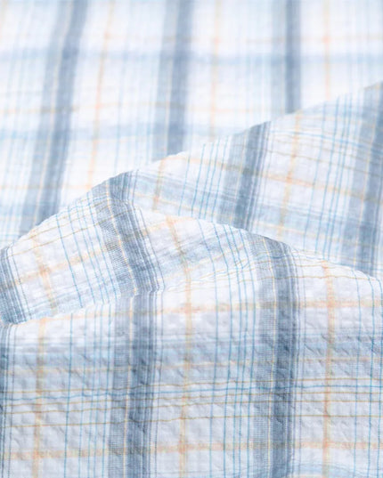 Premium Checkered Bamboo Fiber Shirts - Slim Fit, Breathable Summer Tops