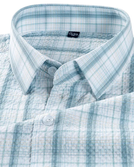 Premium Checkered Bamboo Fiber Shirts - Slim Fit, Breathable Summer Tops