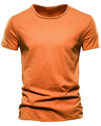 Quality 100% Cotton V-Neck T-Shirt for Men - Slim Fit Fashion Tee