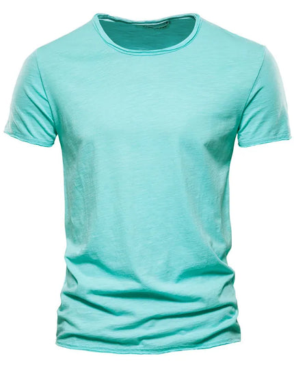 Quality 100% Cotton V-Neck T-Shirt for Men - Slim Fit Fashion Tee