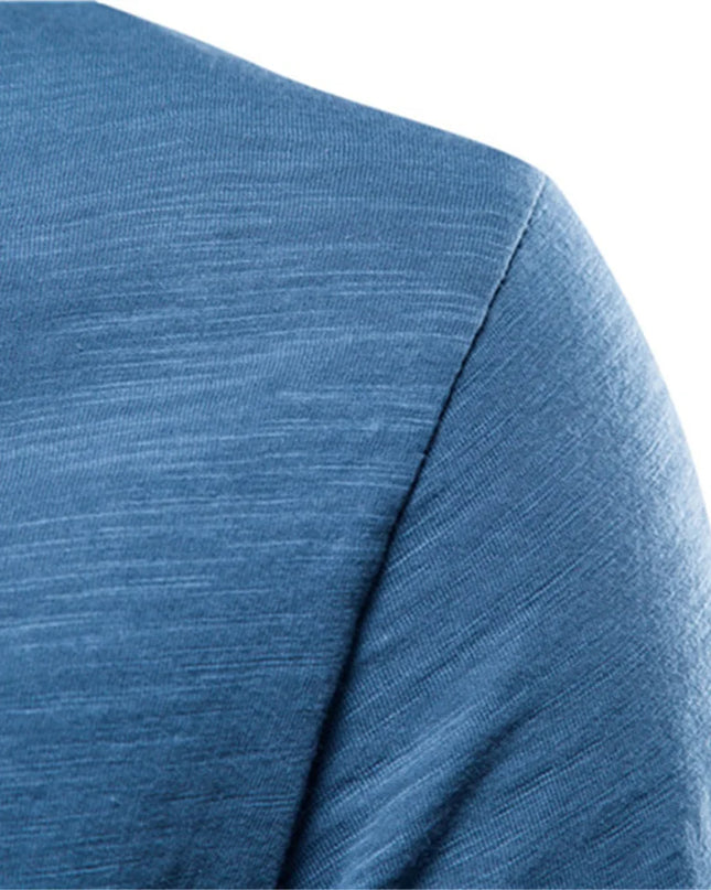 Quality 100% Cotton V-Neck T-Shirt for Men - Slim Fit Fashion Tee