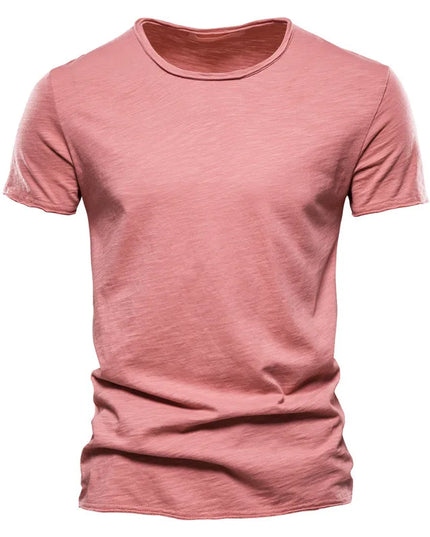 Quality 100% Cotton V-Neck T-Shirt for Men - Slim Fit Fashion Tee