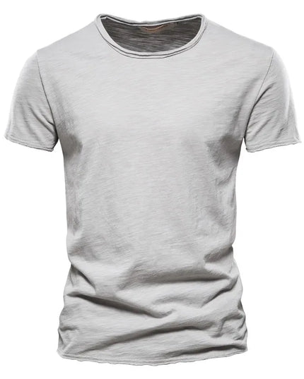 Quality 100% Cotton V-Neck T-Shirt for Men - Slim Fit Fashion Tee