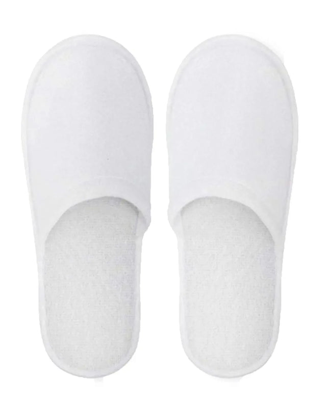 Plush Closed-toe Disposable Slippers