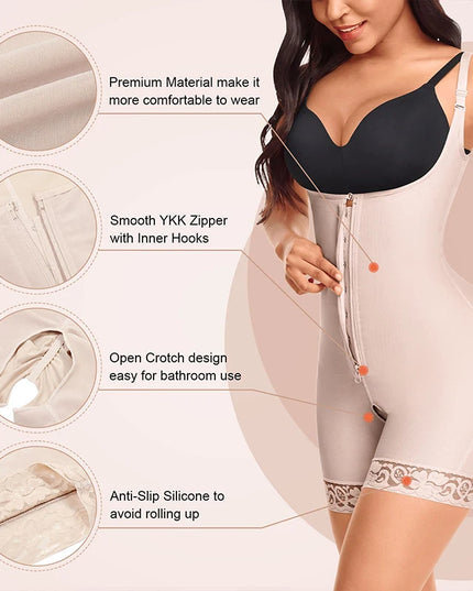 Body Control Shapewear Latex Bodysuit - VOLDRI