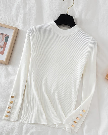 slim knit soft jumper tops - VOLDRI