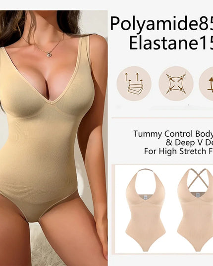 Tummy Control Shapewear  Bodysuit - VOLDRI