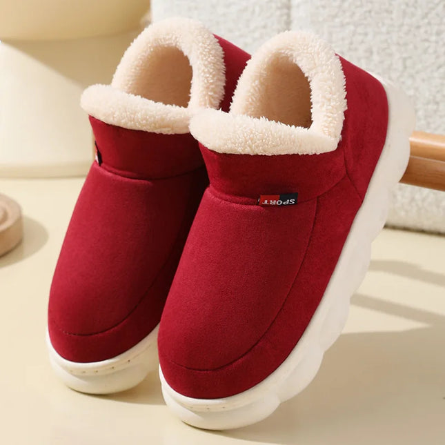 Cotton Plush Padded Slippers