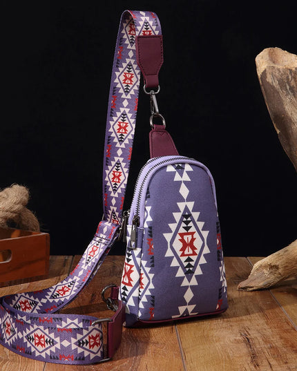 Cowgirls Aztec Crossbody Sling Bags - VOLDRI