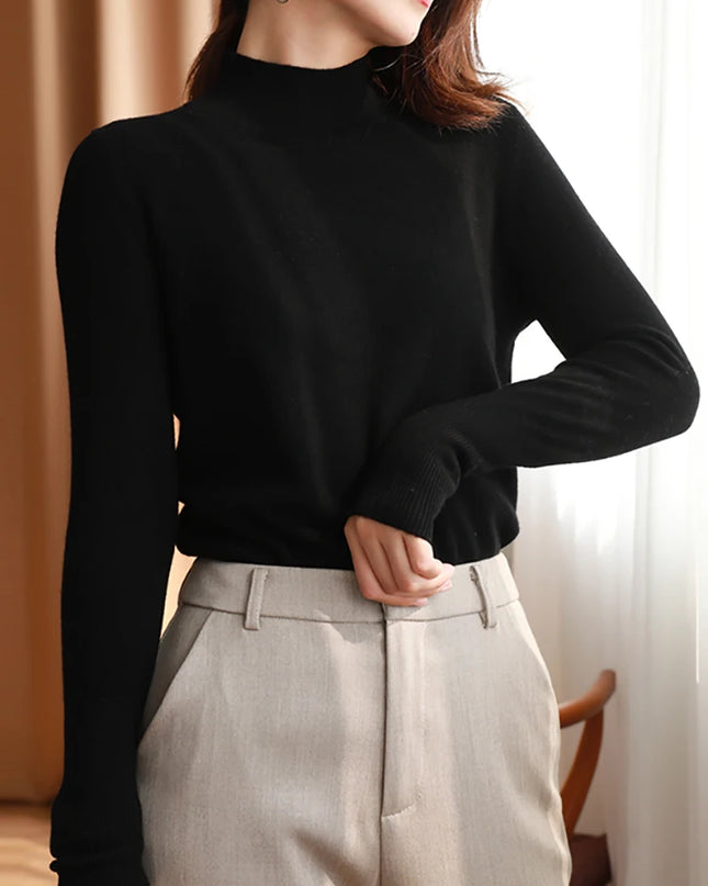 Turtleneck chic bottom sweaters - VOLDRI