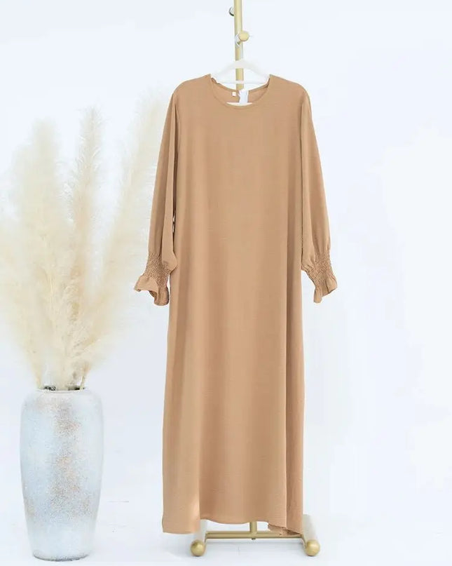 Solid Modest Inner Abaya  Dress