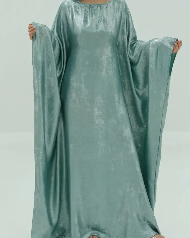 Satin Khimar Abaya