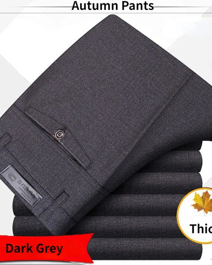 Voldri Men's Classic High Waist Business Suit Pants - Spring Summer Style -   | Stylish & Elegant Fashion by Voldri