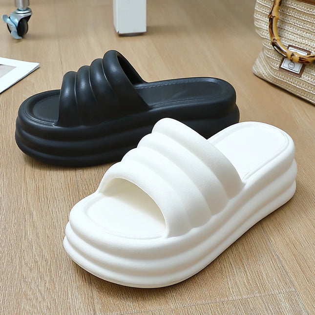 Chunky Comfy Platform Slippers