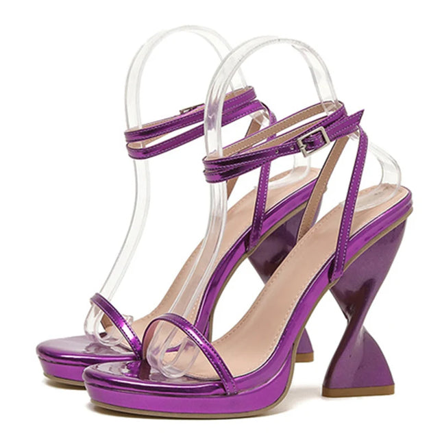 Purple Strange High Heels - VOLDRI