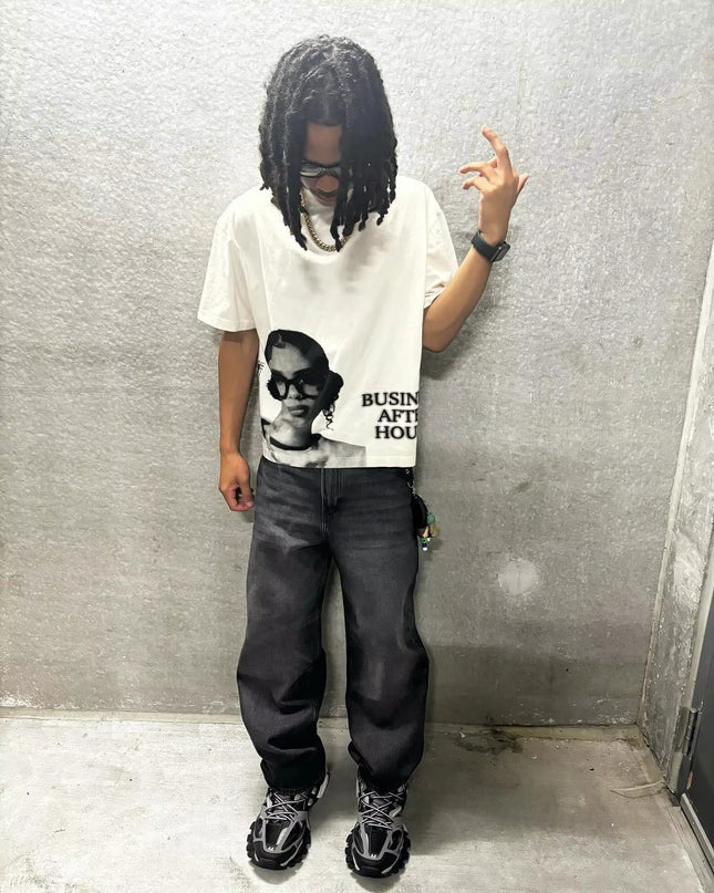 character Printed Oversized T-Shirt