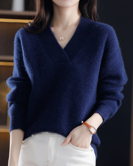 Loose Knit Sweater Casual Tops - VOLDRI