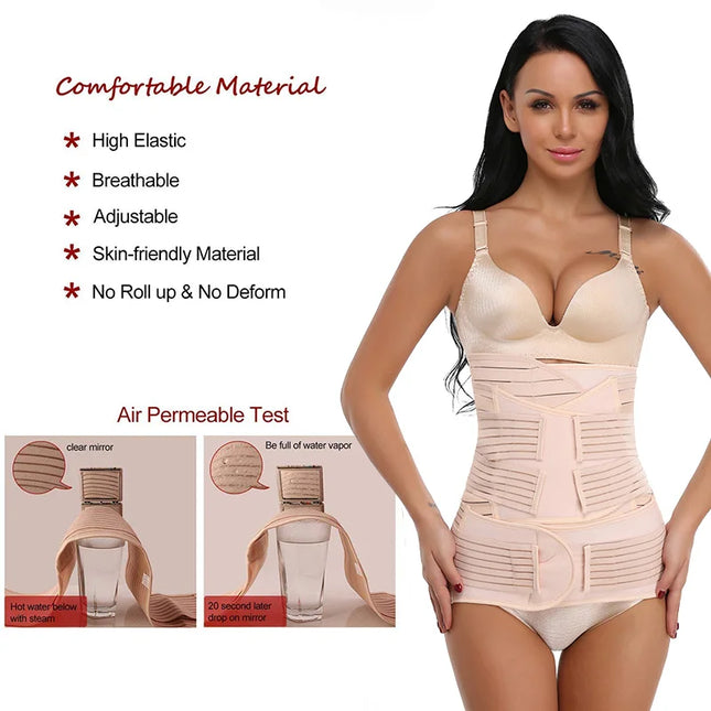 3 in 1 Postpartum Support  Belt Shapewear - VOLDRI