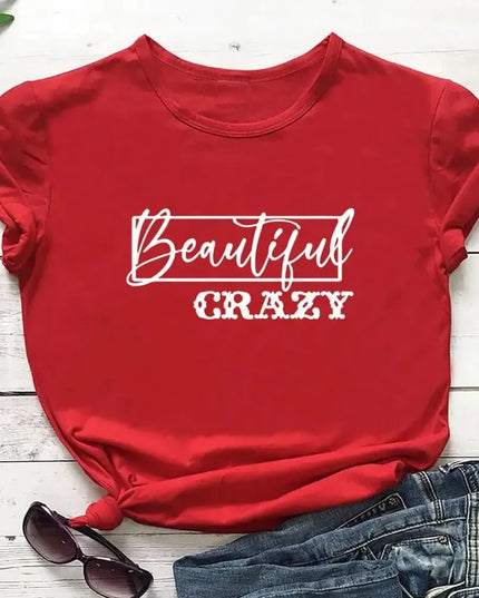 Beautiful Crazy Print T-shirt