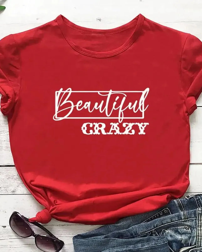 Beautiful Crazy Print T-shirt