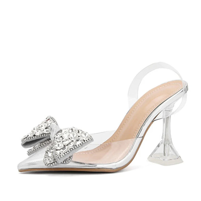 Transparent Bowknot  Prom Shoes - VOLDRI